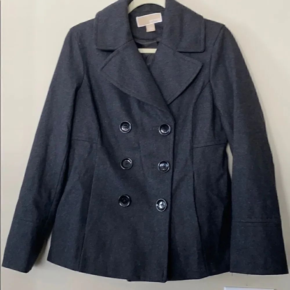 Michael Kors Women’s Wool Blend Gray Peacoat S